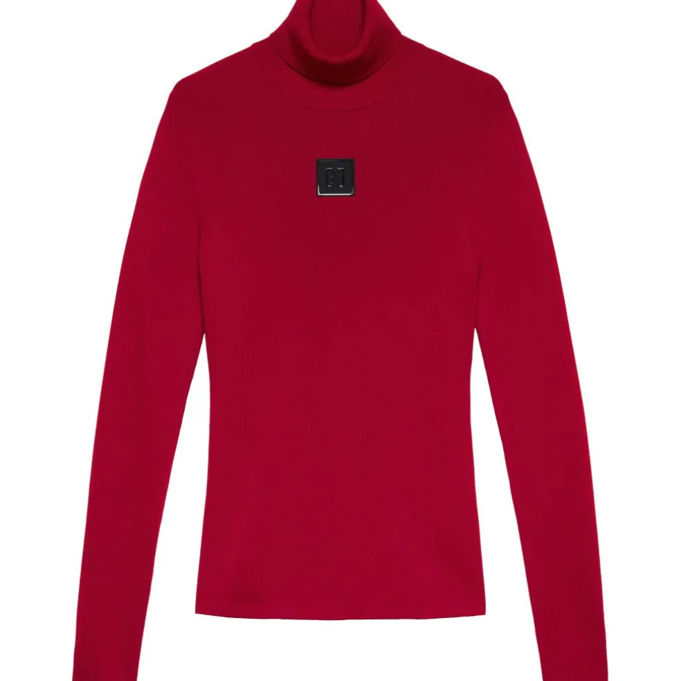 NIKKIE Noroton Turtleneck sweater dames racing red