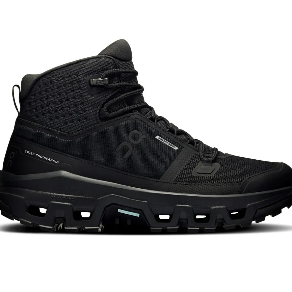 On Cloudrock Mid wandelschoenen dames black black