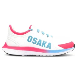 Osaka Furo Play hockeyschoenen junior white retro blue blue raspberry
