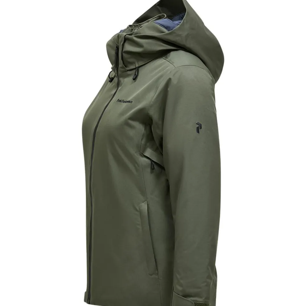 Peak Performance ANIMA softshell winterjas dames pine needle