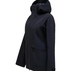 Peak Performance  VERTEC softshell winterjas dames black