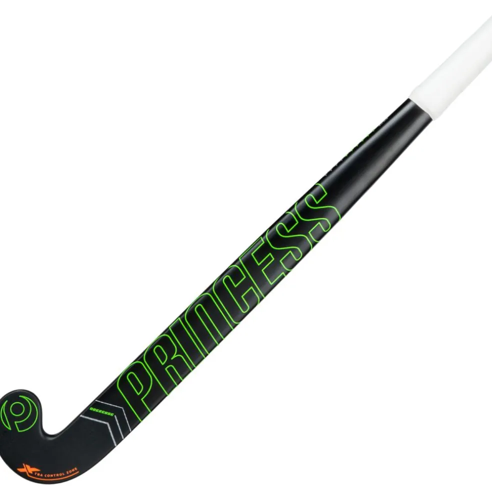 Princess Hockey Competition 5 STAR SG9 Low Bow hockeystick black green - 36,5 inch