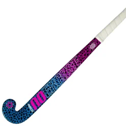 Princess Hockey  Woodcore Mid Bow hockeystick junior leopard  purple neon pink