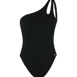 Protest Lace One Shoulder badpak dames true black