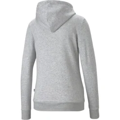 Puma Essentials Logo hoodie dames light grey heather