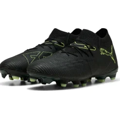 Puma Future 8 Match FG - AG voetbalschoenen PUMA black fizzy light green terrain