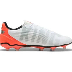 Puma King Match FG - AG voetbalschoenen PUMA white PUMA silver glowing red