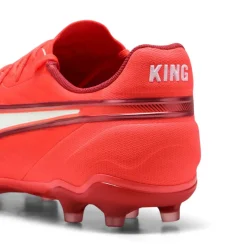 Puma KING MATCH FG AG voetbalschoenen heren glowing red PUMA white red fire