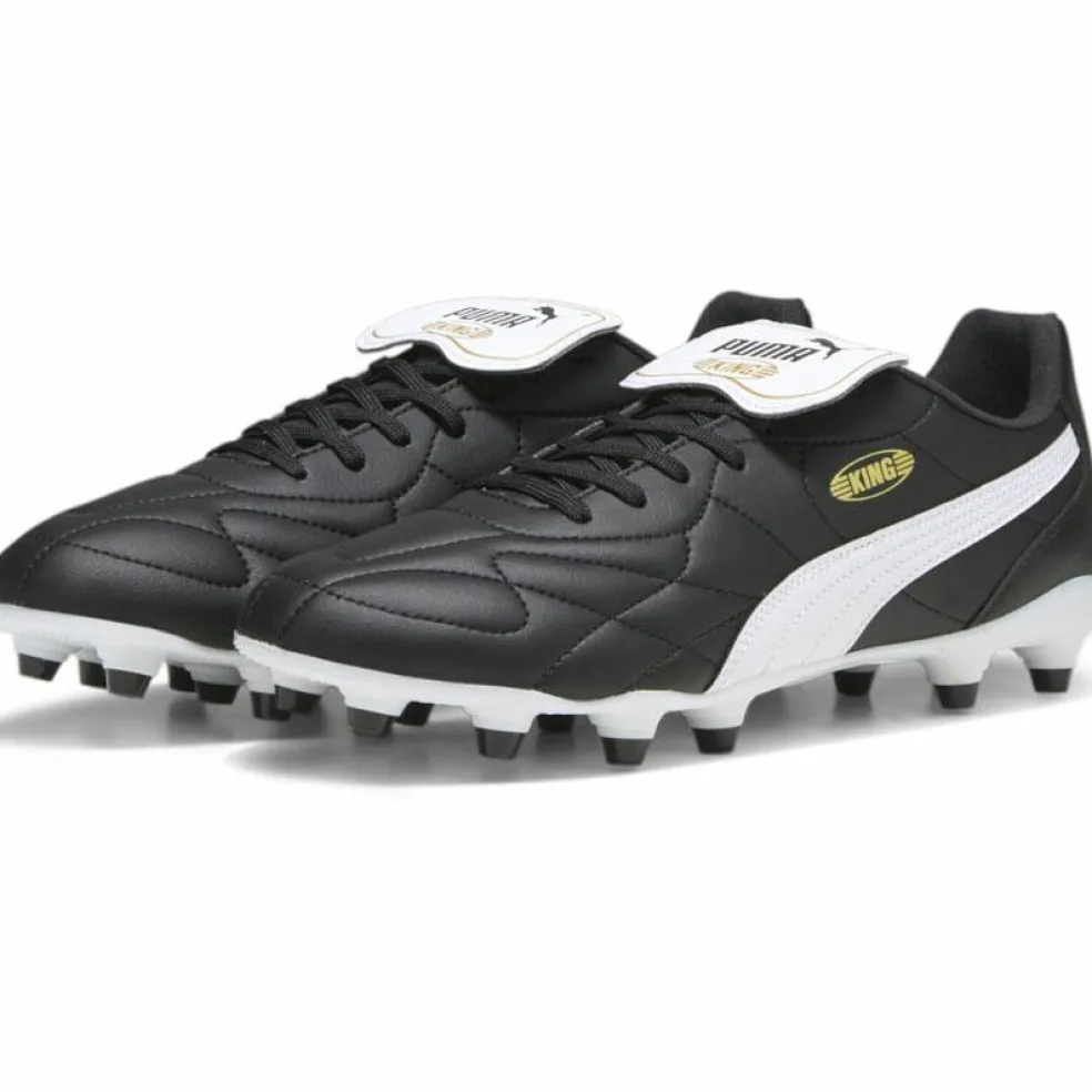 Puma KING TOP FG AG voetbalschoenen heren PUMA black PUMA white PUMA gold