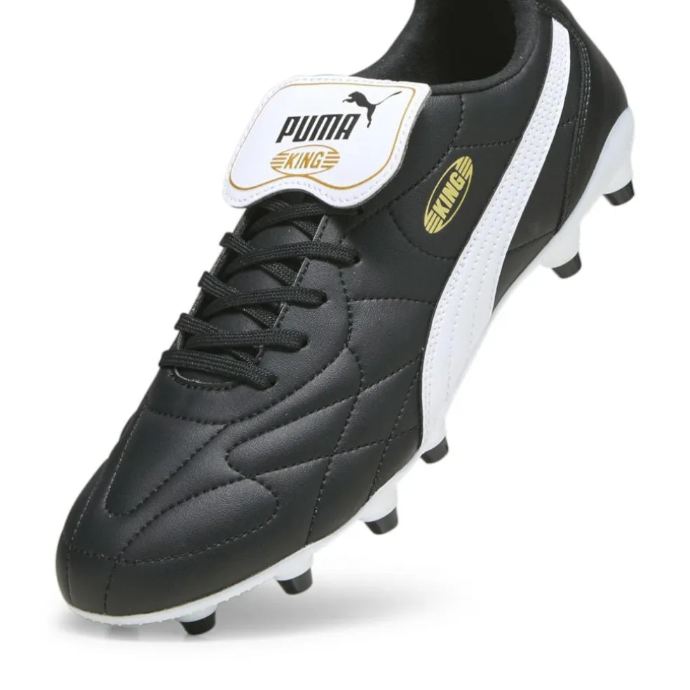 Puma KING TOP FG AG voetbalschoenen heren PUMA black PUMA white PUMA gold