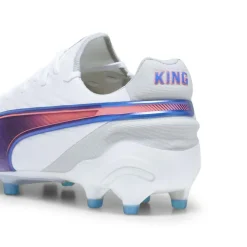 Puma KING ULTIMATE FG AG voetbalschoenen dames PUMA white bluemazing flat light grey sunset glow