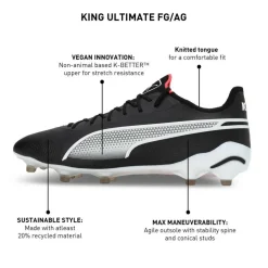Puma King Ultimate FG AG voetbalschoenen heren PUMA black PUMA white fire orchid