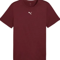 Puma TAD ESSENTIALS shirt heren ruby shimmer heather