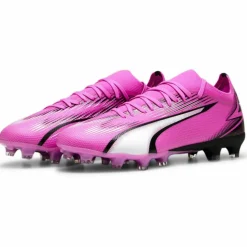 Puma ULTRA MATCH FG AG voetbalschoenen heren poison pink Puma white Puma black