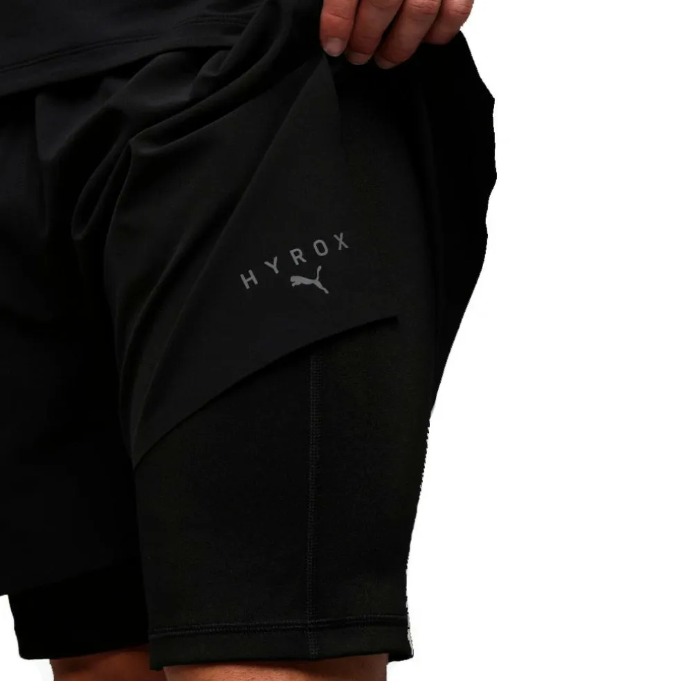 Puma x HYROX 2 in 1 short heren puma black
