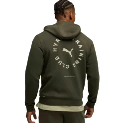 Puma x HYROX CLOUDSPUN hoodie heren dark olive