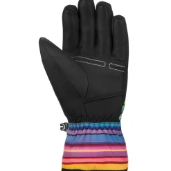 Reusch Alan handschoenen junior black multicolour lines