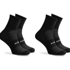 Rogelli Essential fietssokken zwart 2-pack