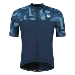 Rogelli Essential Graphic fietsshirt heren blauw