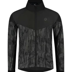 Rogelli Essential Hi Vis hardloopjack heren zwart  reflection