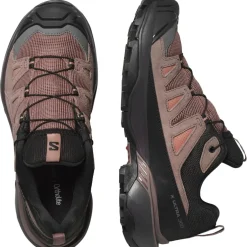 Salomon X ULTRA 360 LEATHER GORE-TEX wandelschoenen dames cognac peppercorn black