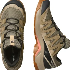 Salomon X-ADVENTURE RECON GORE-TEX wandelschoenen dames falcon desert tan hyma pink
