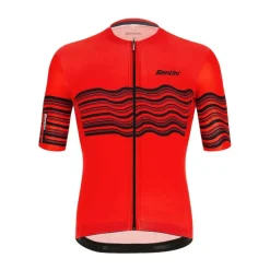 Santini Tono Profilo fietsshirt heren red