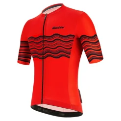 Santini Tono Profilo fietsshirt heren red