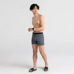 SAXX Quest QD mesh onderbroek heren solar stripe  twilight