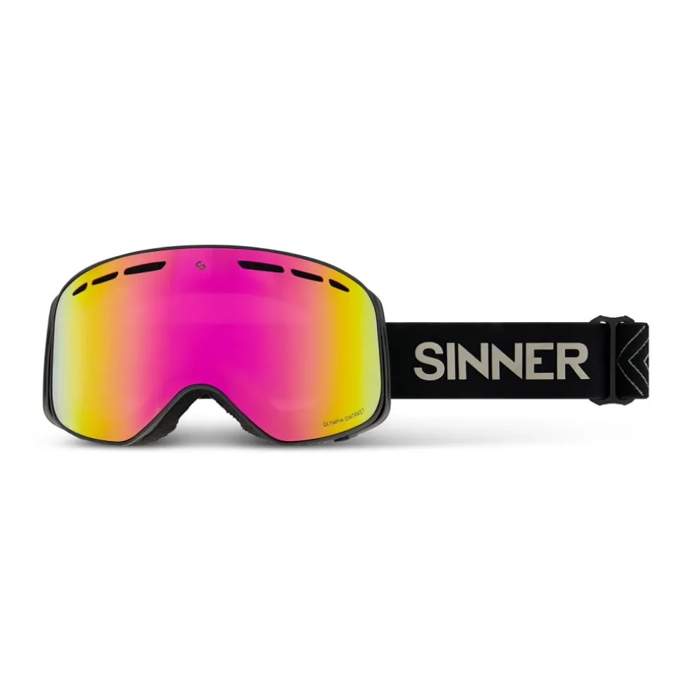 Sinner OLYMPIA+ skibril pink SINTRAST black