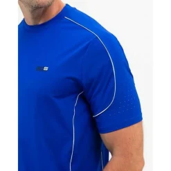 Sjeng Sports  Brayen tennisshirt heren blue neon