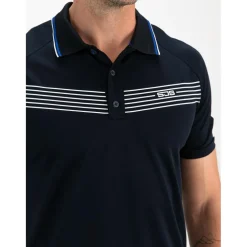 Sjeng Sports  Celio tennispolo heren dark blue