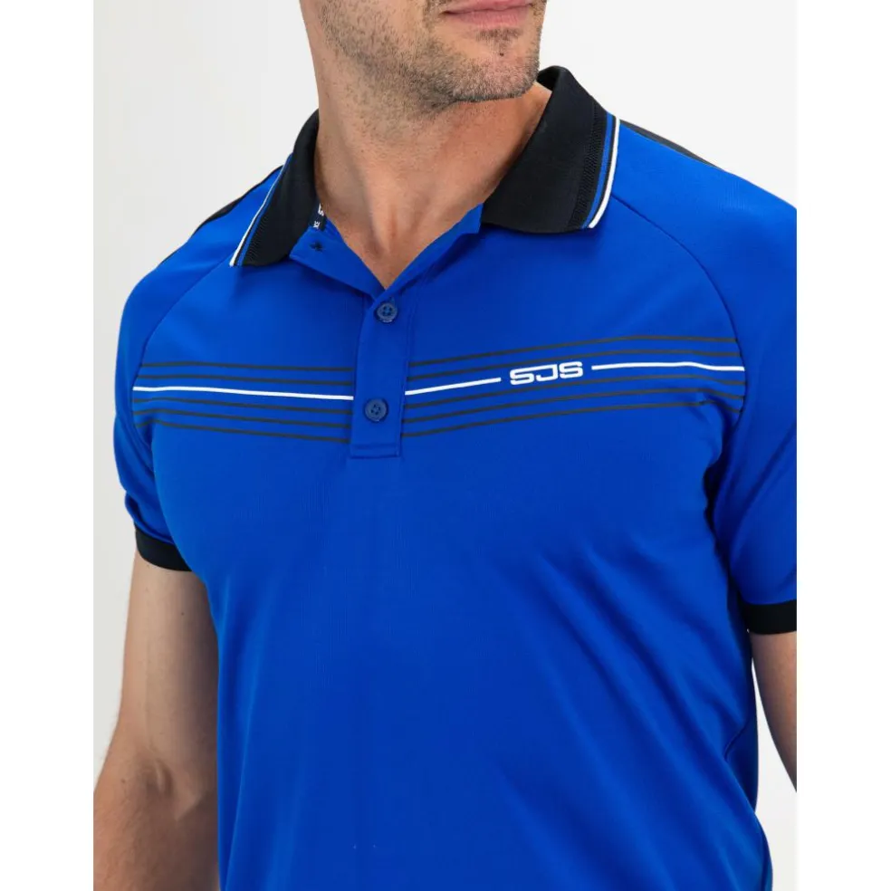 Sjeng Sports Celio tennispolo heren blue neon