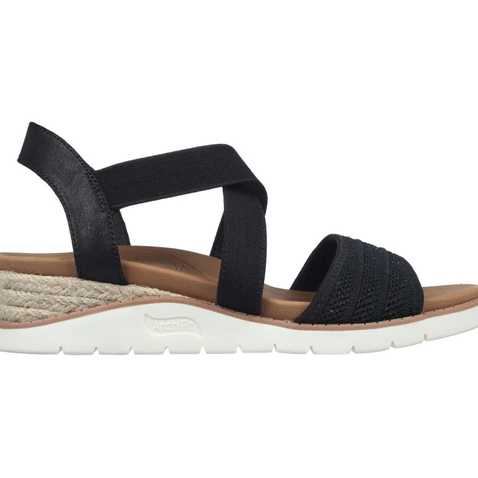 Skechers BOBS Arch Fit Beach Kiss - Boho Beyond sandalen dames black