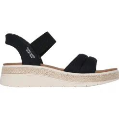 Skechers Slip-ins: BOBS Sun Ray sandalen dames black
