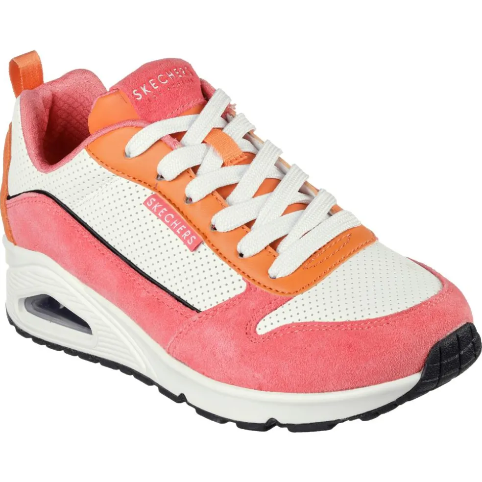 Skechers Uno - 2 Much Fun schoenen dames pink orange