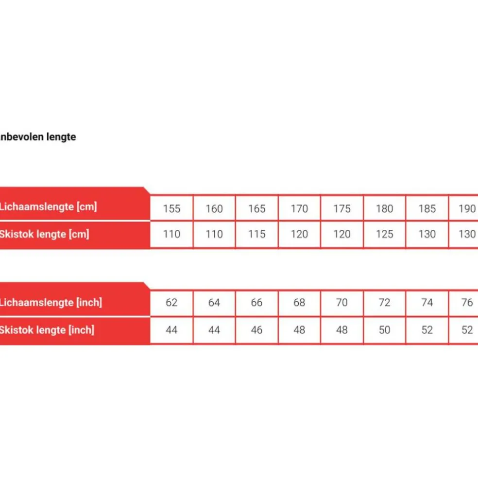 Slokki Skistokken zwart - 120 cm