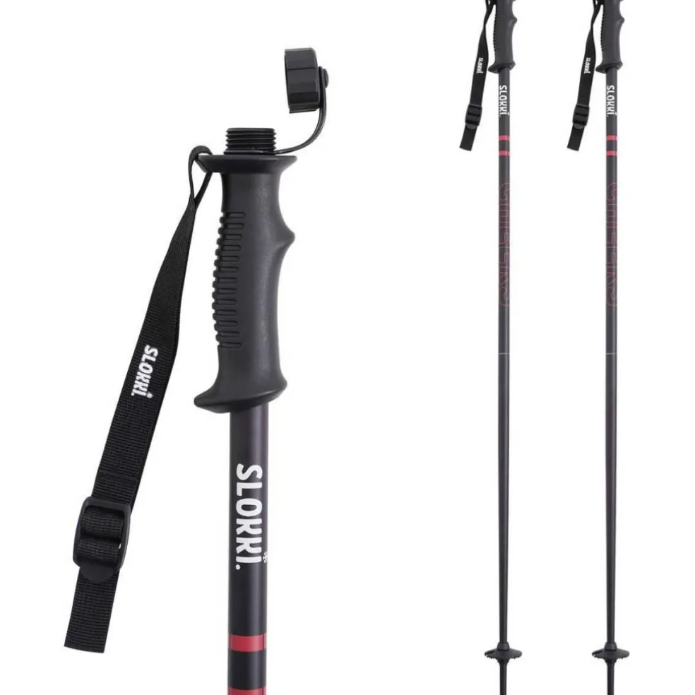 Slokki Skistokken zwart - 130 cm