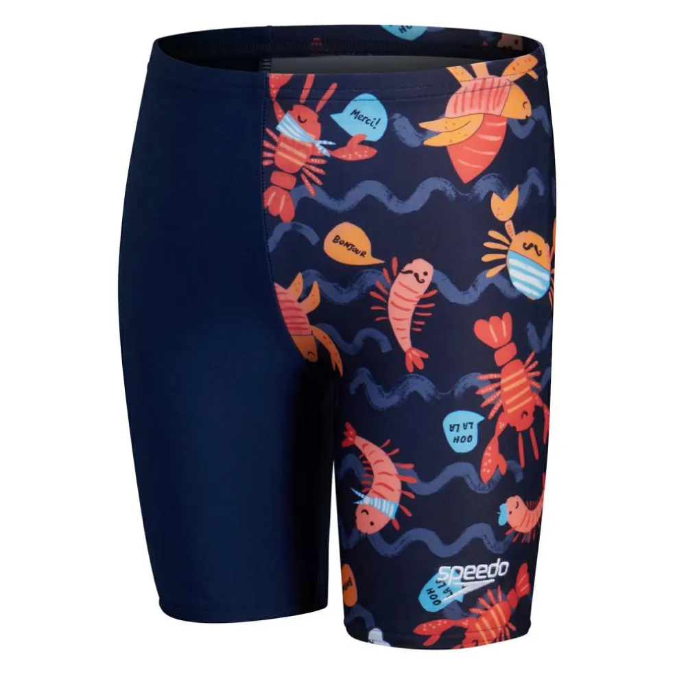 Speedo Digital Allover zwemboxer junior blue white