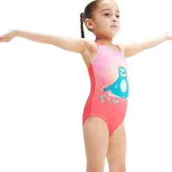 Speedo Digital Printed badpak junior coral pink