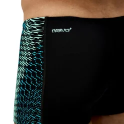 Speedo Endurance+ MAX Tech Panel zwemboxer heren black turquoise
