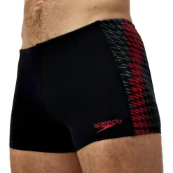 Speedo Endurance+ Tech Panel zwemboxer heren black red