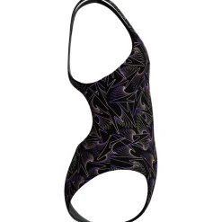 Speedo Hyperboom Medalist Allover Print badpak junior black peach