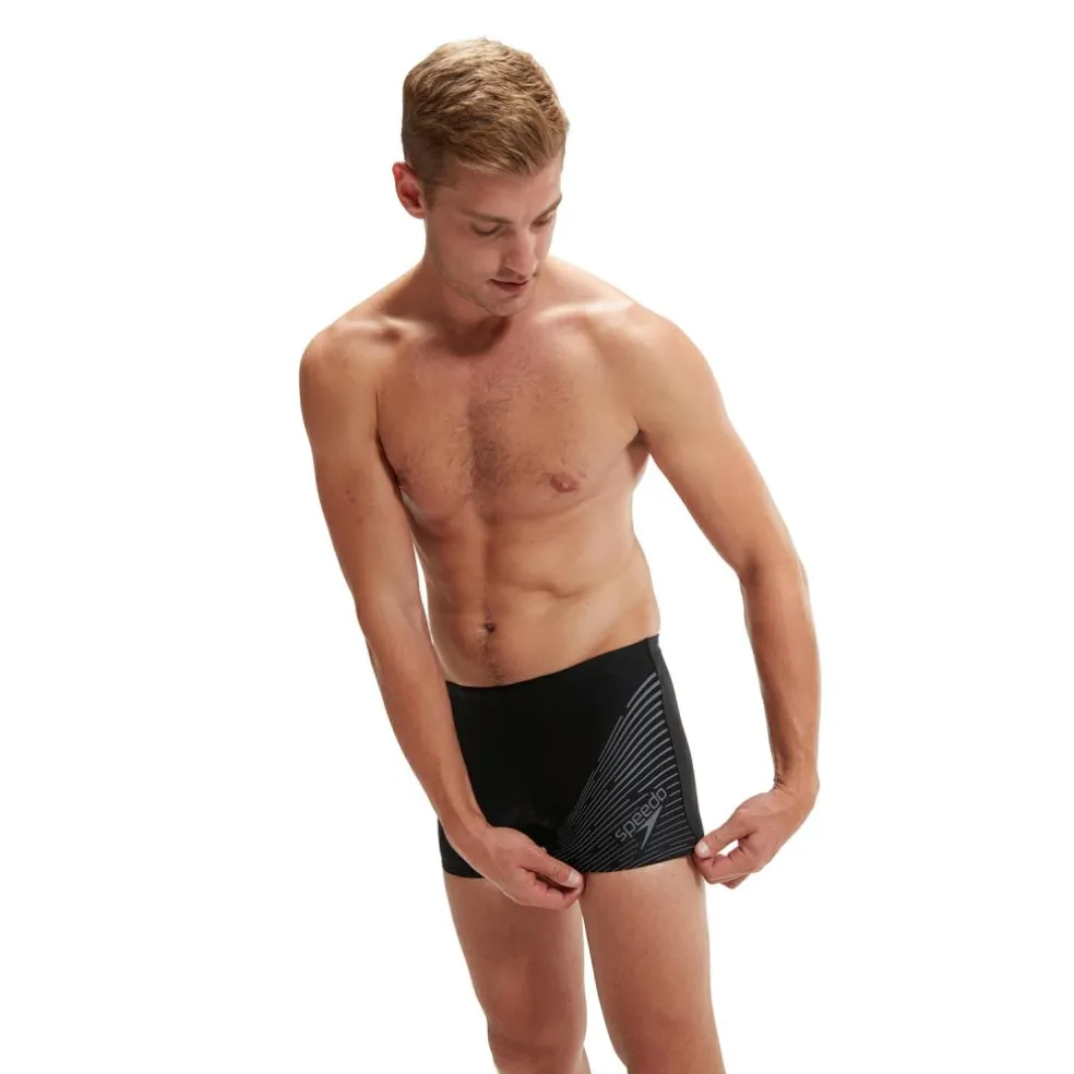 Speedo Medley Logo zwemboxer heren grey black