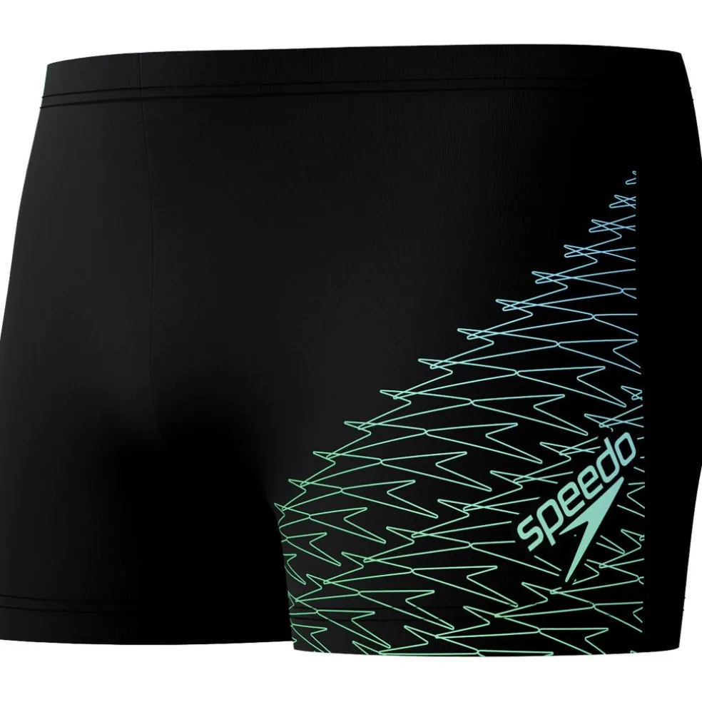 Speedo Medley Logo zwemboxer heren black green