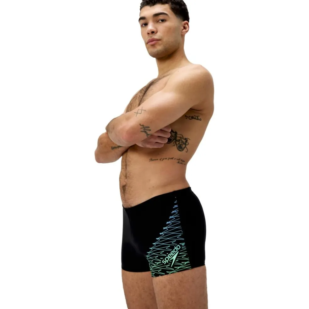 Speedo Medley Logo zwemboxer heren black green