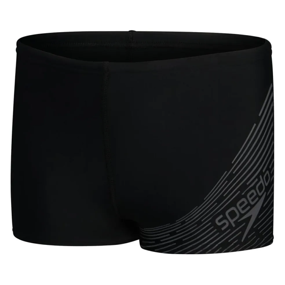 Speedo Medley Logo zwemboxer junior grey black