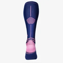 STOX Energy Socks  Sports hardloop compressiesokken dames dark blue pink