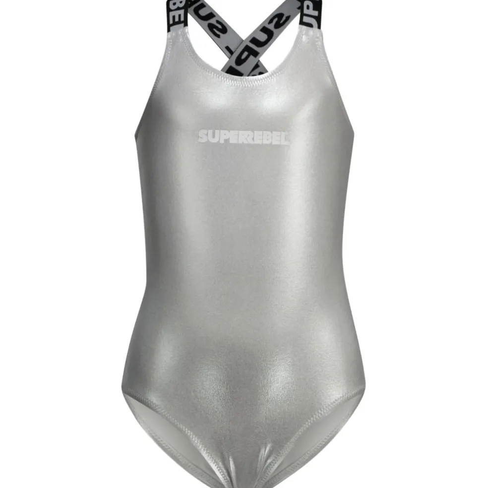 SuperRebel Venice badpak junior silver foil