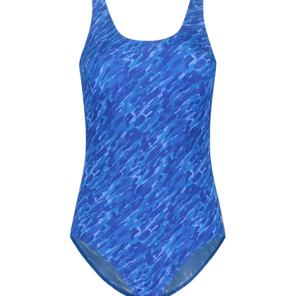 Ten Cate Swim Soft Cup badpak dames paint stripes blue